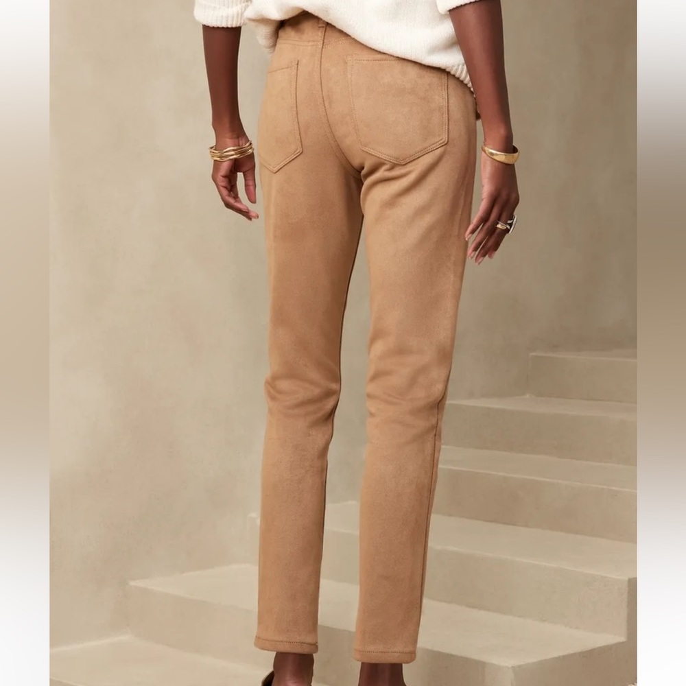 Banana Republic Vegan Suede High Rise Skinny Jeans size 32/14. NWT.